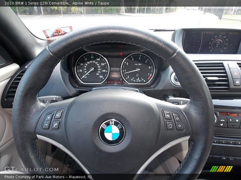 Alpine White / Taupe 2010 BMW 1 Series 128i Convertible