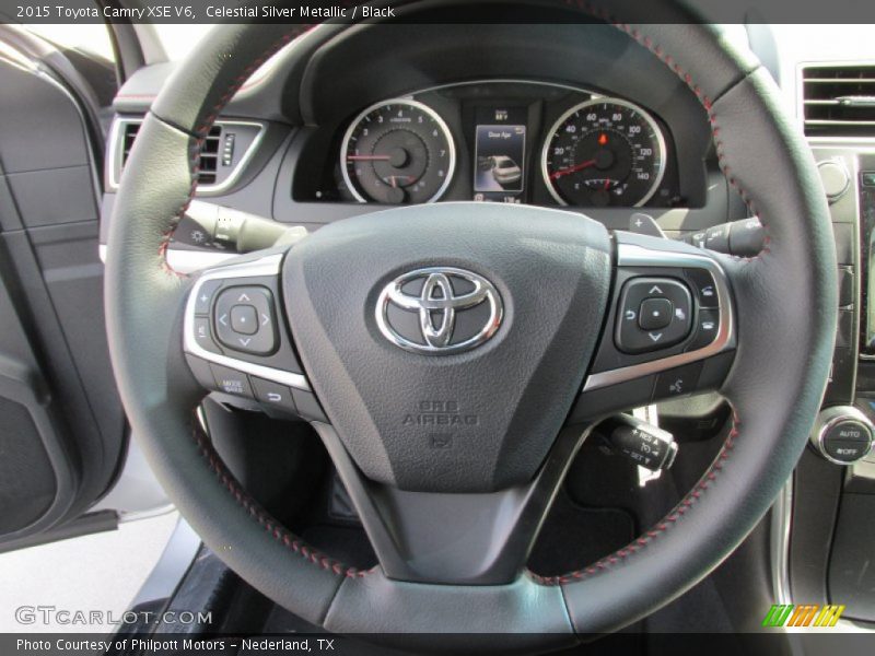 Celestial Silver Metallic / Black 2015 Toyota Camry XSE V6