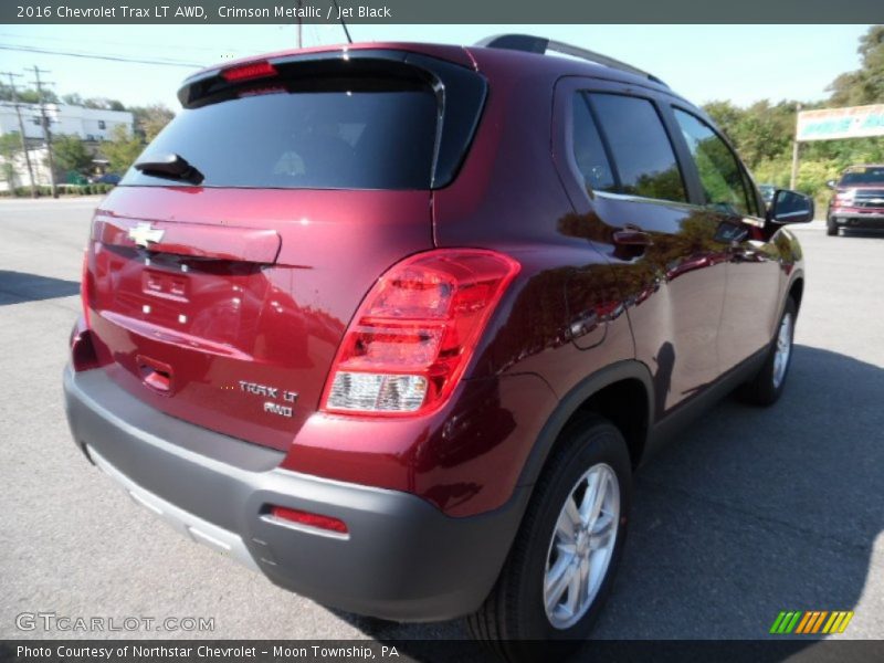 Crimson Metallic / Jet Black 2016 Chevrolet Trax LT AWD