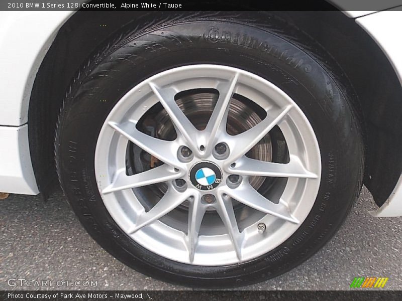 Alpine White / Taupe 2010 BMW 1 Series 128i Convertible