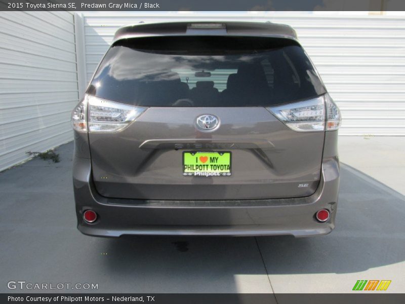 Predawn Gray Mica / Black 2015 Toyota Sienna SE