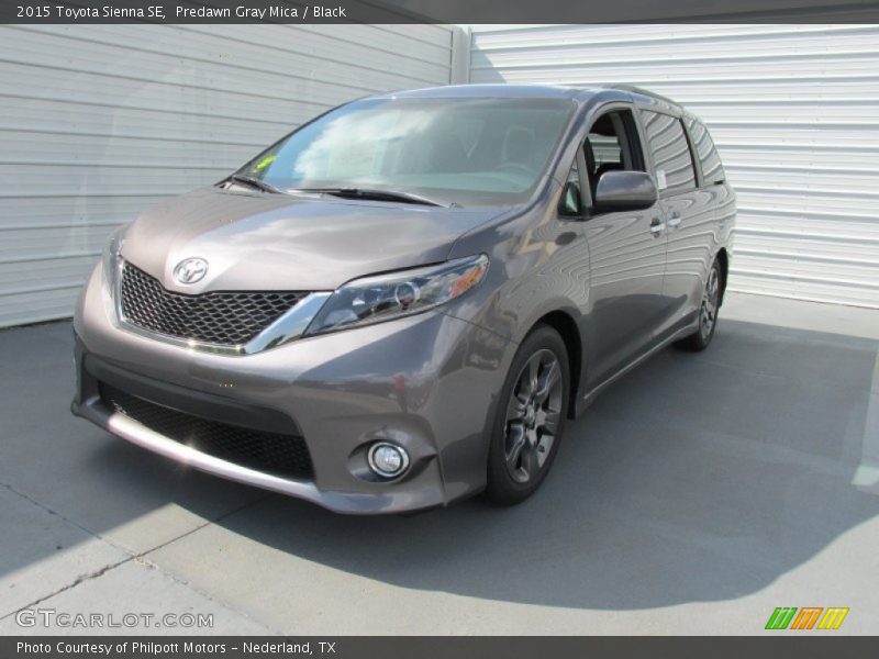 Predawn Gray Mica / Black 2015 Toyota Sienna SE