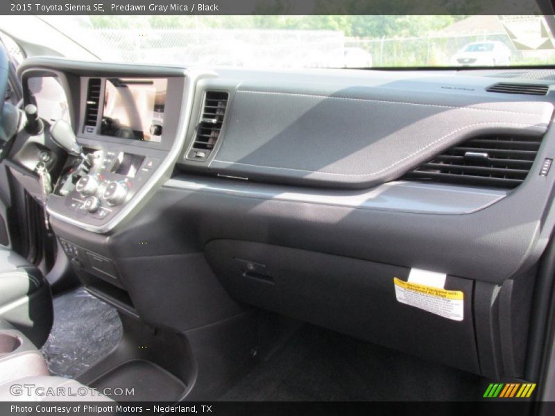 Predawn Gray Mica / Black 2015 Toyota Sienna SE
