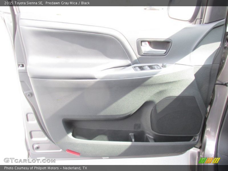 Predawn Gray Mica / Black 2015 Toyota Sienna SE