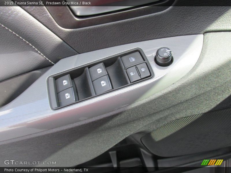 Predawn Gray Mica / Black 2015 Toyota Sienna SE