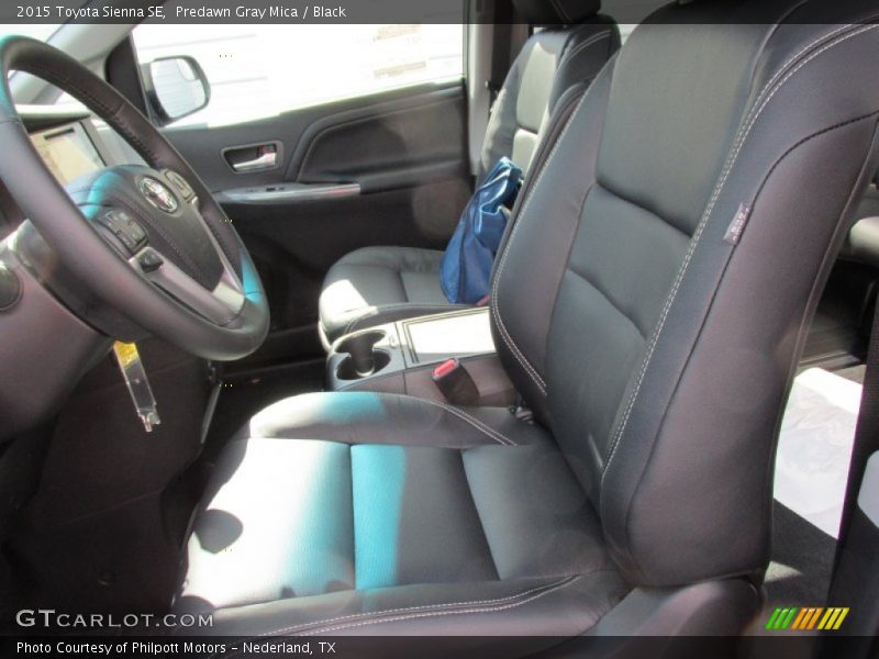 Predawn Gray Mica / Black 2015 Toyota Sienna SE