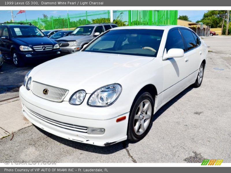 Diamond White Pearl / Light Charcoal 1999 Lexus GS 300