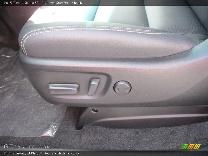 Predawn Gray Mica / Black 2015 Toyota Sienna SE