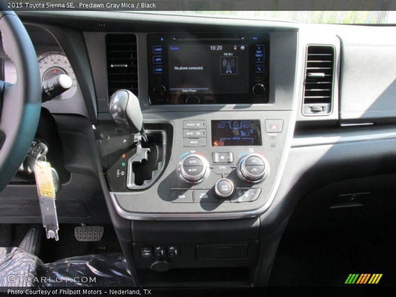 Predawn Gray Mica / Black 2015 Toyota Sienna SE