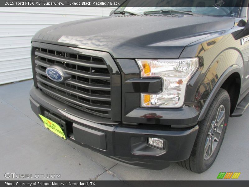 Tuxedo Black Metallic / Black 2015 Ford F150 XLT SuperCrew