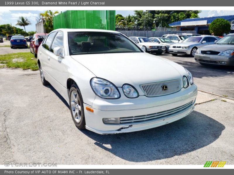 Diamond White Pearl / Light Charcoal 1999 Lexus GS 300