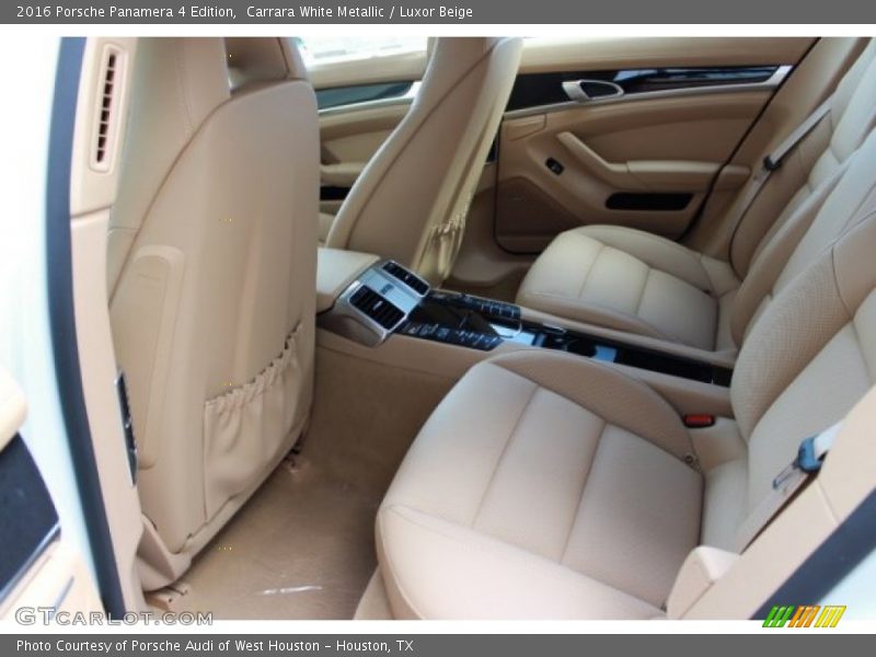 Carrara White Metallic / Luxor Beige 2016 Porsche Panamera 4 Edition