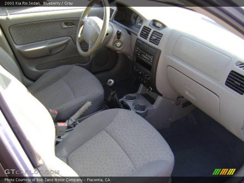 Blueberry / Gray 2003 Kia Rio Sedan