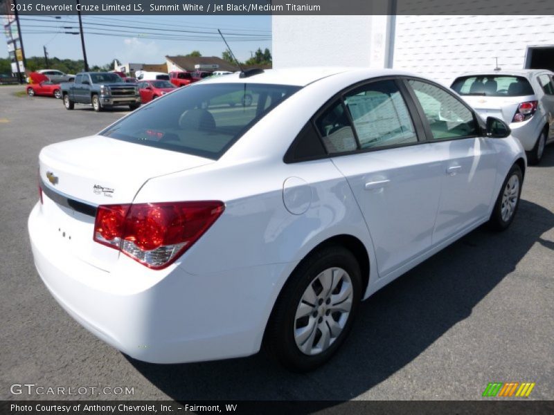 Summit White / Jet Black/Medium Titanium 2016 Chevrolet Cruze Limited LS