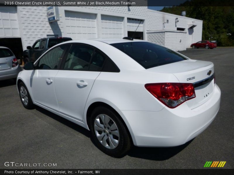 Summit White / Jet Black/Medium Titanium 2016 Chevrolet Cruze Limited LS