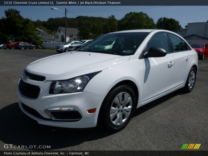 Summit White / Jet Black/Medium Titanium 2016 Chevrolet Cruze Limited LS
