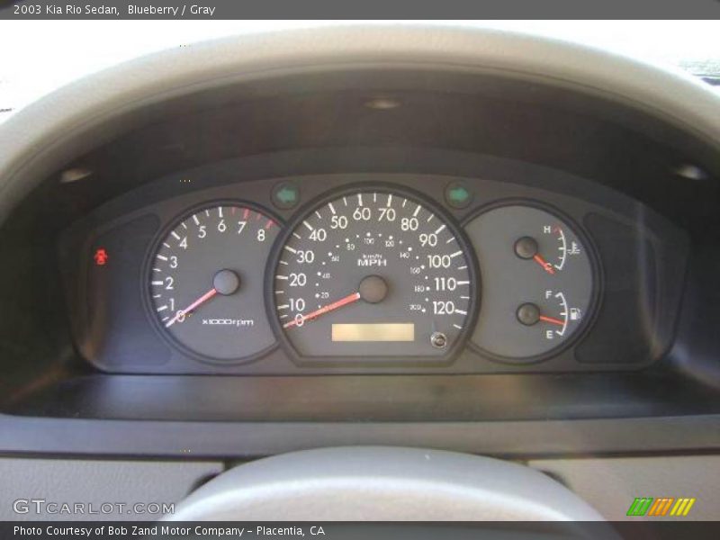 Blueberry / Gray 2003 Kia Rio Sedan