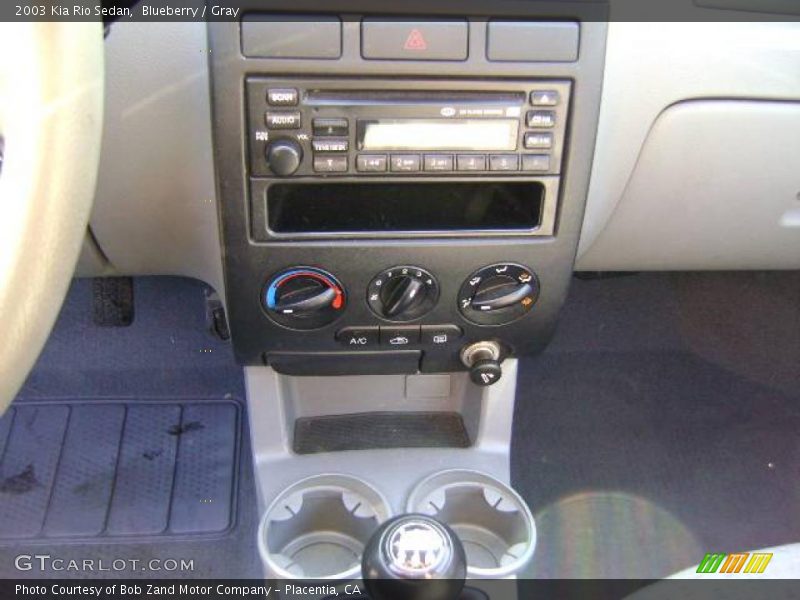 Blueberry / Gray 2003 Kia Rio Sedan