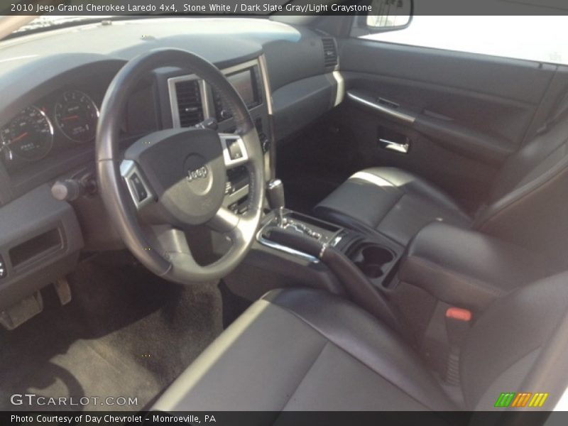 Stone White / Dark Slate Gray/Light Graystone 2010 Jeep Grand Cherokee Laredo 4x4