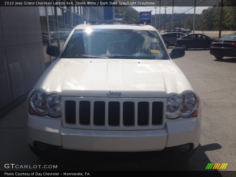 Stone White / Dark Slate Gray/Light Graystone 2010 Jeep Grand Cherokee Laredo 4x4
