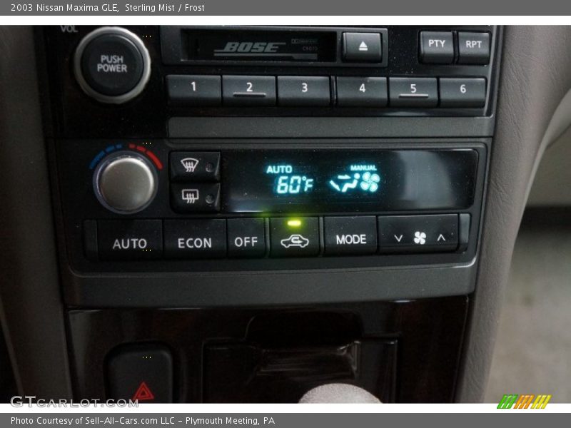 Controls of 2003 Maxima GLE