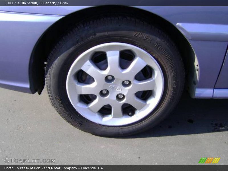 Blueberry / Gray 2003 Kia Rio Sedan