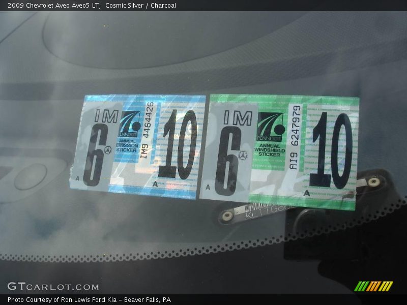 Cosmic Silver / Charcoal 2009 Chevrolet Aveo Aveo5 LT