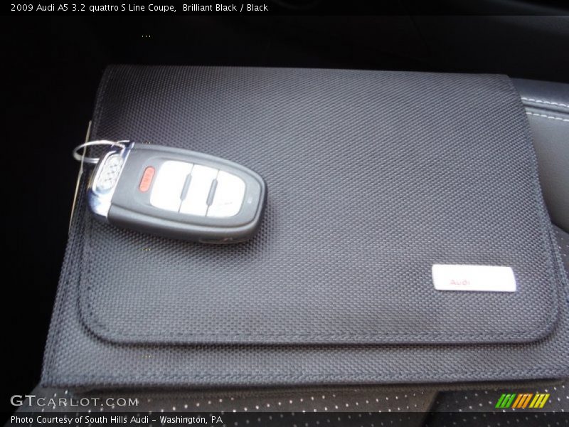 Brilliant Black / Black 2009 Audi A5 3.2 quattro S Line Coupe