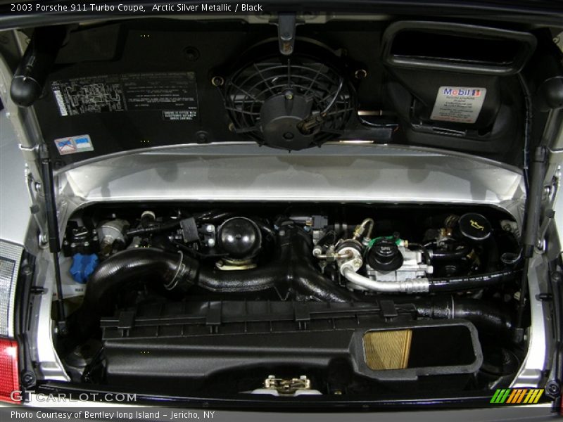 Arctic Silver Metallic / Black 2003 Porsche 911 Turbo Coupe