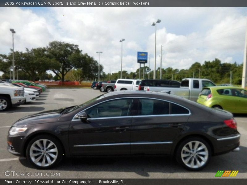 Island Grey Metallic / Cornsilk Beige Two-Tone 2009 Volkswagen CC VR6 Sport