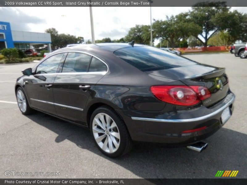 Island Grey Metallic / Cornsilk Beige Two-Tone 2009 Volkswagen CC VR6 Sport