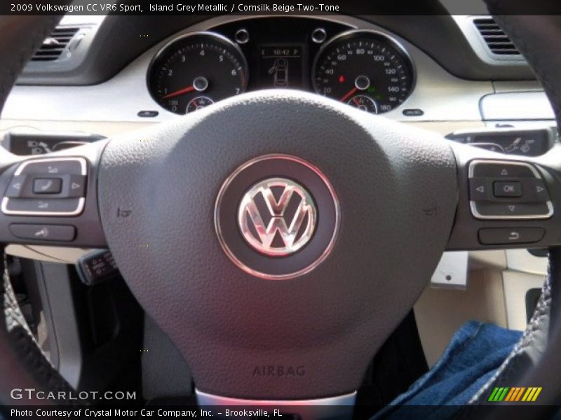 Island Grey Metallic / Cornsilk Beige Two-Tone 2009 Volkswagen CC VR6 Sport