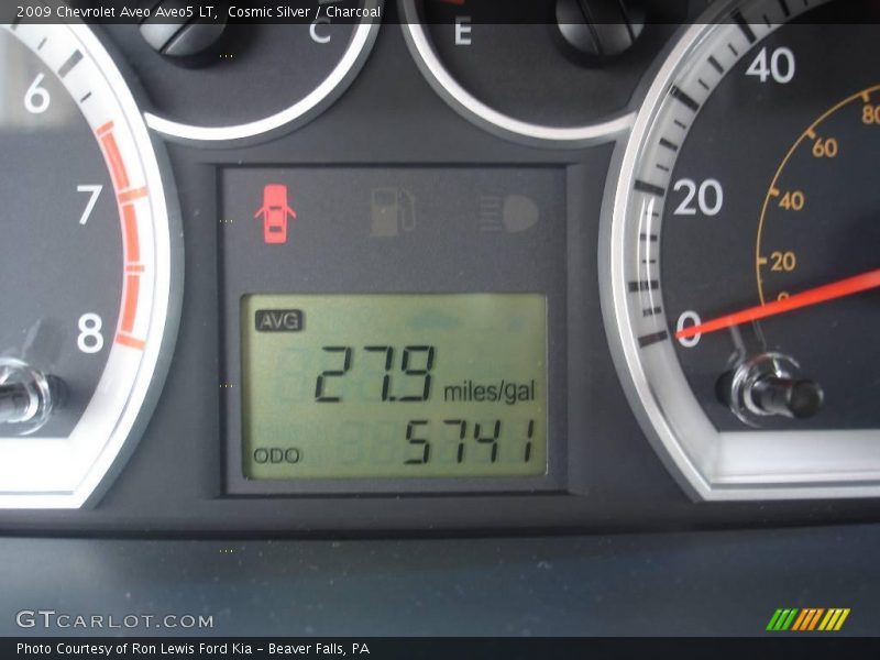 Cosmic Silver / Charcoal 2009 Chevrolet Aveo Aveo5 LT