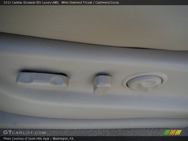 White Diamond Tricoat / Cashmere/Cocoa 2013 Cadillac Escalade ESV Luxury AWD