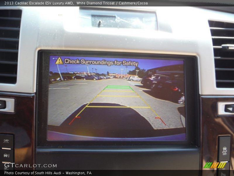 White Diamond Tricoat / Cashmere/Cocoa 2013 Cadillac Escalade ESV Luxury AWD