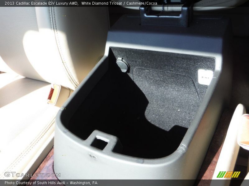 White Diamond Tricoat / Cashmere/Cocoa 2013 Cadillac Escalade ESV Luxury AWD