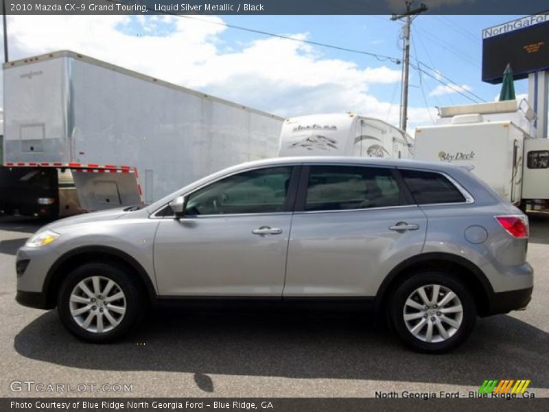 Liquid Silver Metallic / Black 2010 Mazda CX-9 Grand Touring