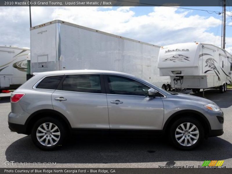 Liquid Silver Metallic / Black 2010 Mazda CX-9 Grand Touring