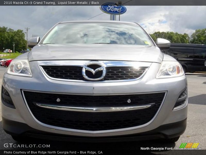 Liquid Silver Metallic / Black 2010 Mazda CX-9 Grand Touring