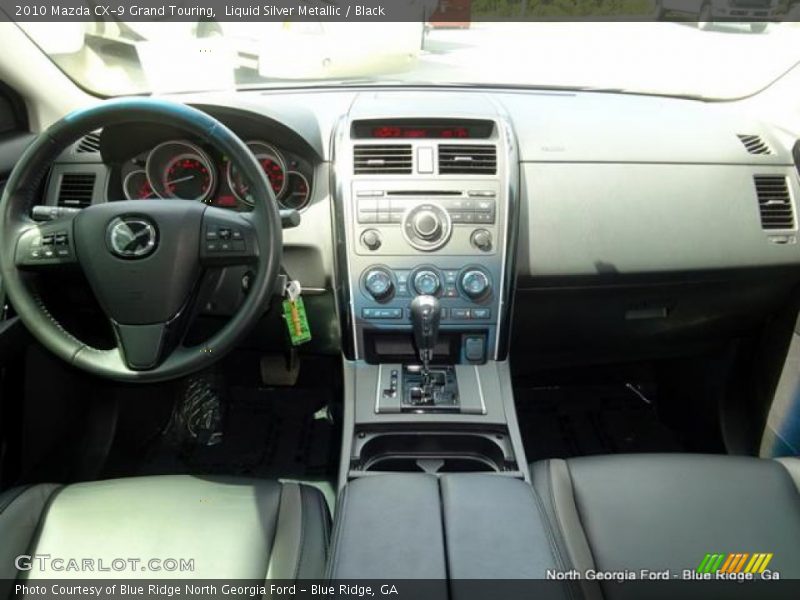 Liquid Silver Metallic / Black 2010 Mazda CX-9 Grand Touring