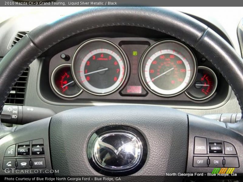Liquid Silver Metallic / Black 2010 Mazda CX-9 Grand Touring