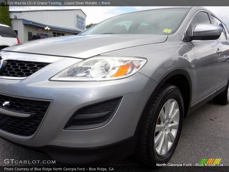 Liquid Silver Metallic / Black 2010 Mazda CX-9 Grand Touring