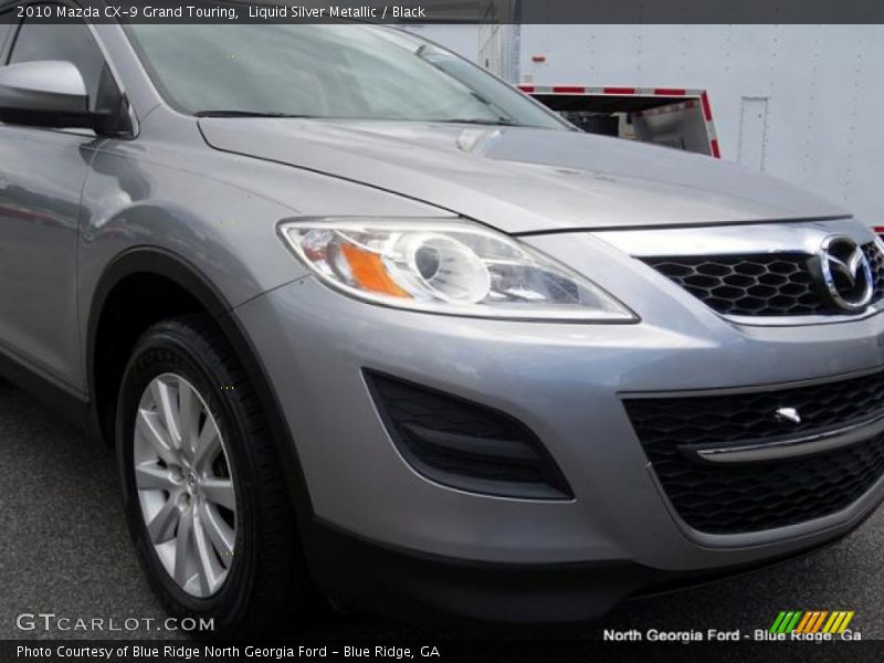 Liquid Silver Metallic / Black 2010 Mazda CX-9 Grand Touring