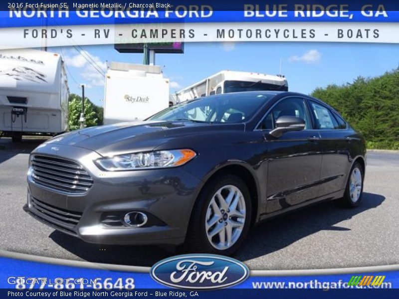 Magnetic Metallic / Charcoal Black 2016 Ford Fusion SE