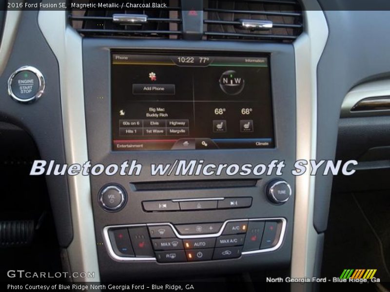 Magnetic Metallic / Charcoal Black 2016 Ford Fusion SE