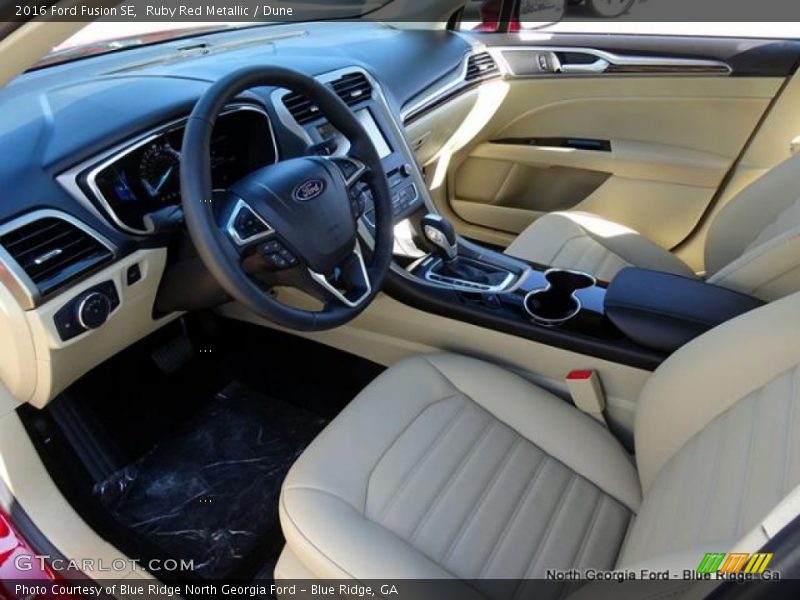 Ruby Red Metallic / Dune 2016 Ford Fusion SE