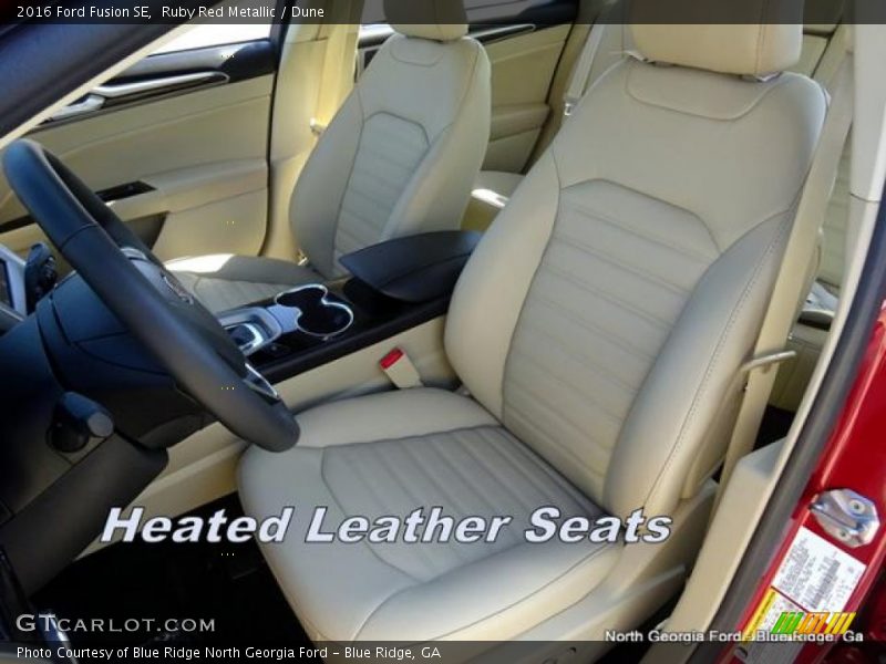 Ruby Red Metallic / Dune 2016 Ford Fusion SE