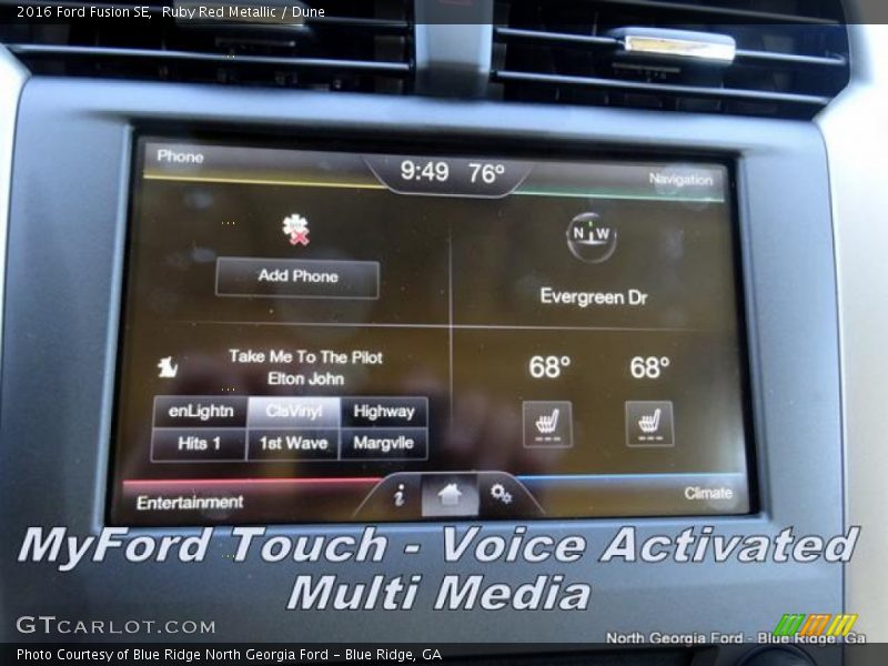 Ruby Red Metallic / Dune 2016 Ford Fusion SE