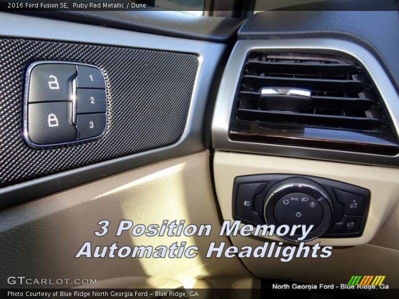Ruby Red Metallic / Dune 2016 Ford Fusion SE