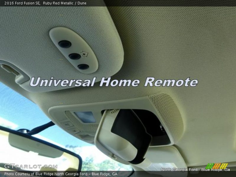 Ruby Red Metallic / Dune 2016 Ford Fusion SE